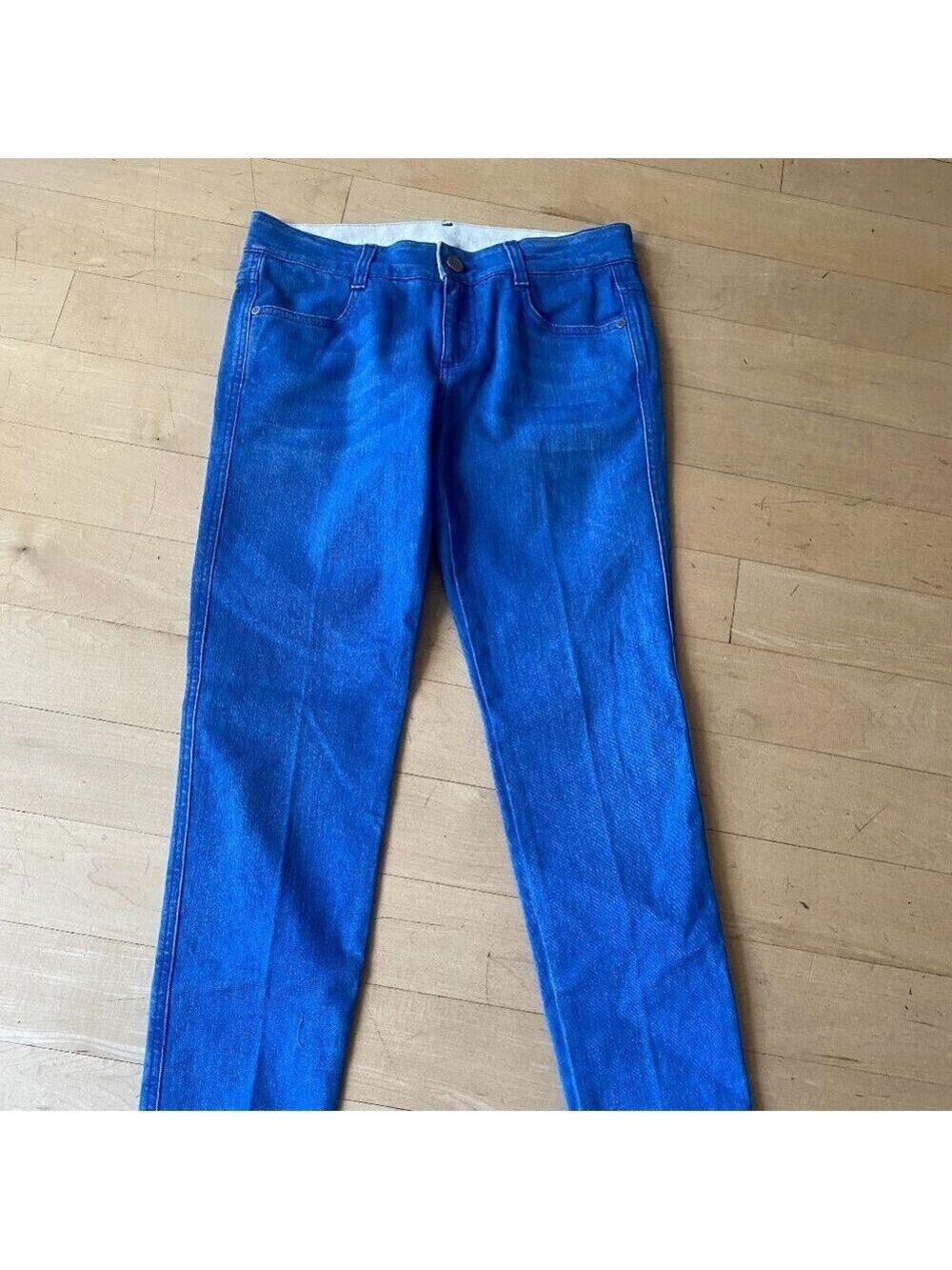 Stella McCartney Womens blue jeans low rise sz 27 made in Italy